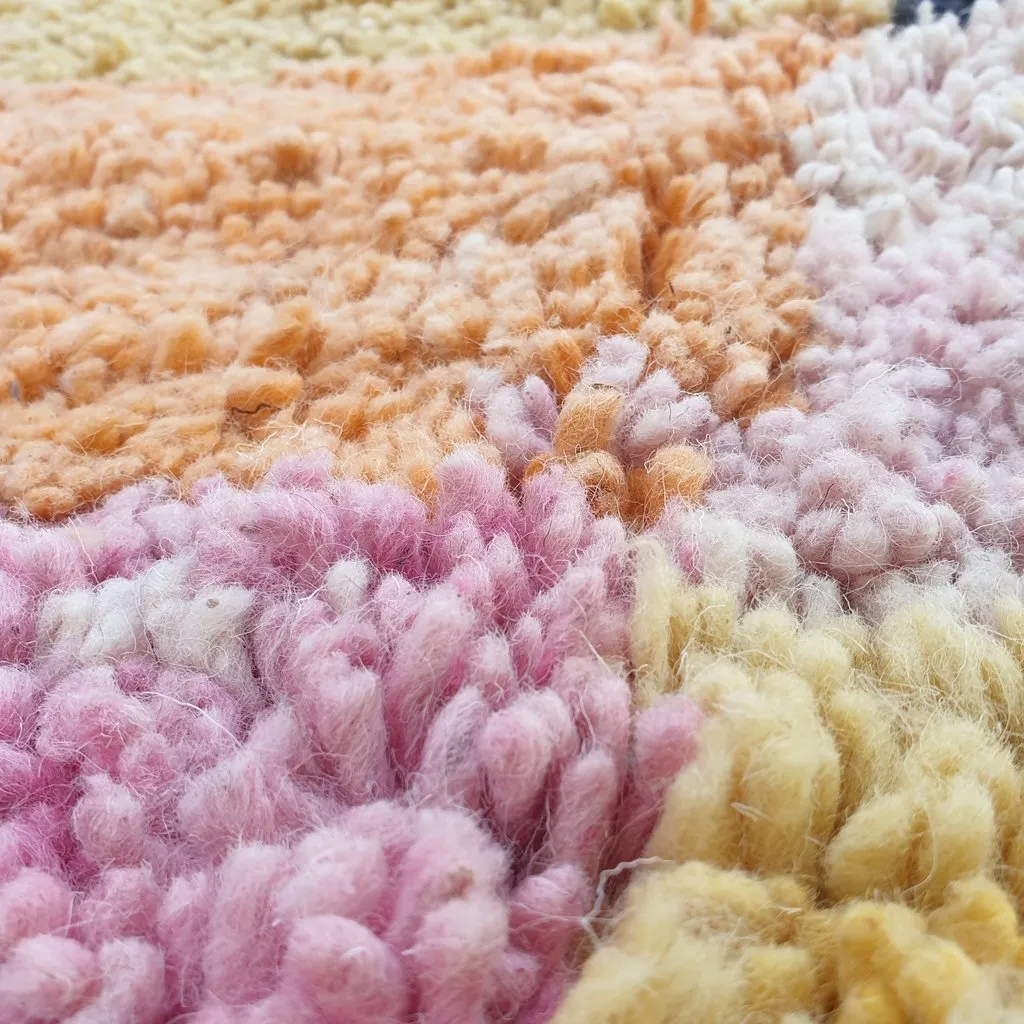 SIFRY | 9'7x6'3 Ft | 3x2 m | Moroccan Colorful Rug | 100% wool handmade