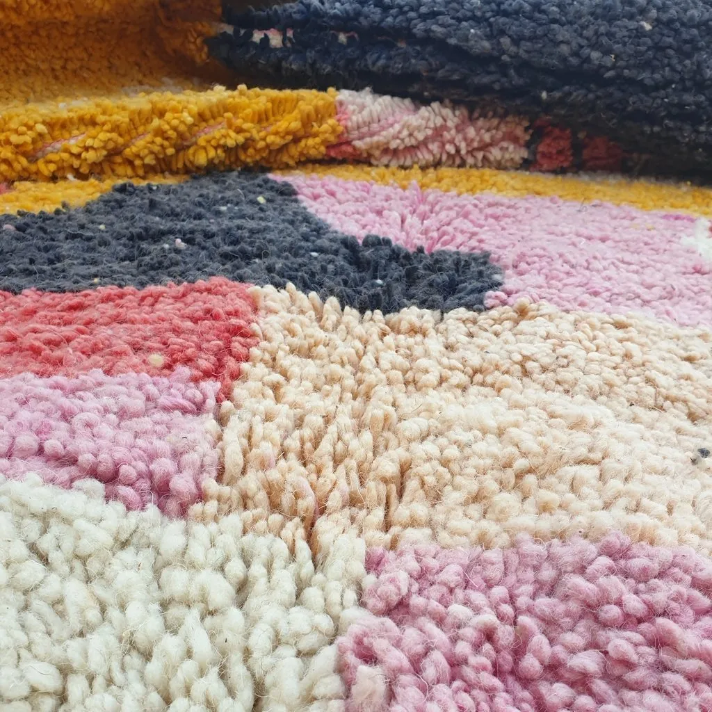 SIFRY | 9'7x6'3 Ft | 3x2 m | Moroccan Colorful Rug | 100% wool handmade