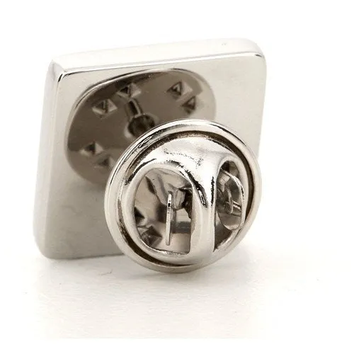 Silver Engraved Lapel Pin
