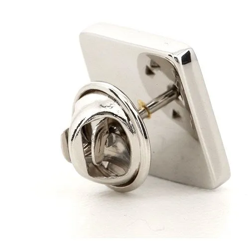 Silver Engraved Lapel Pin