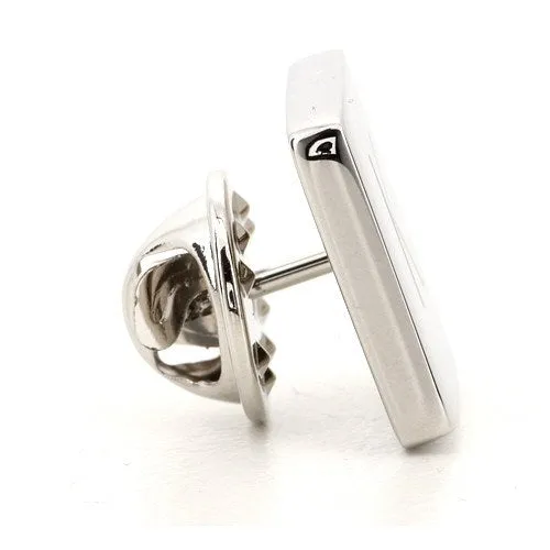 Silver Engraved Lapel Pin