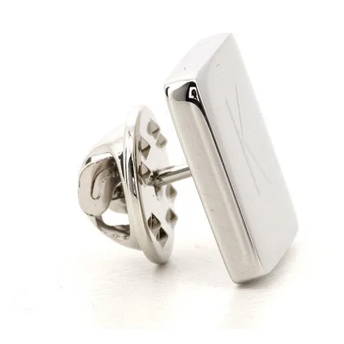 Silver Engraved Lapel Pin