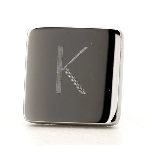 Silver Engraved Lapel Pin