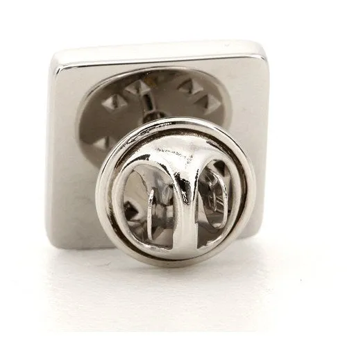 Silver Engraved Lapel Pin