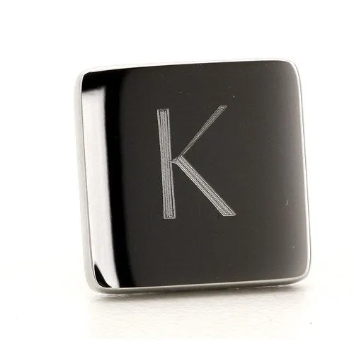 Silver Engraved Lapel Pin