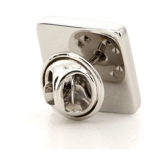 Silver Engraved Lapel Pin