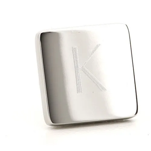 Silver Engraved Lapel Pin