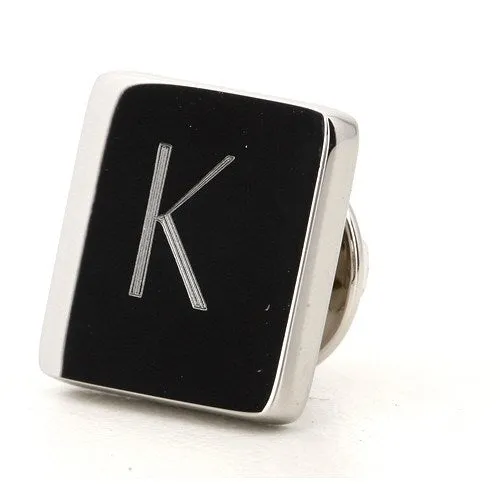 Silver Engraved Lapel Pin