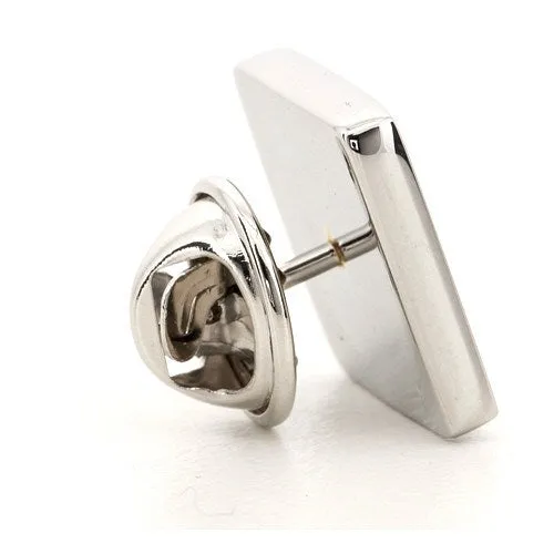 Silver Engraved Lapel Pin