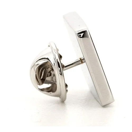 Silver Engraved Lapel Pin