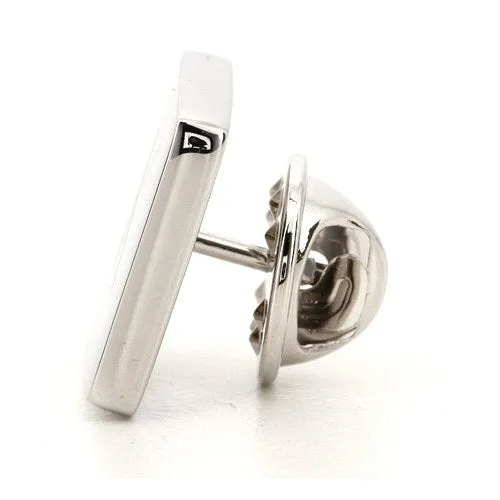 Silver Engraved Lapel Pin