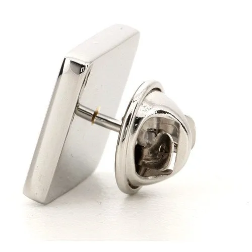 Silver Engraved Lapel Pin