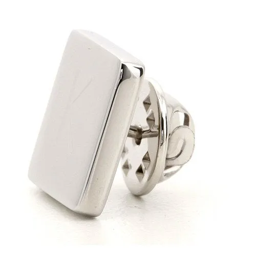 Silver Engraved Lapel Pin