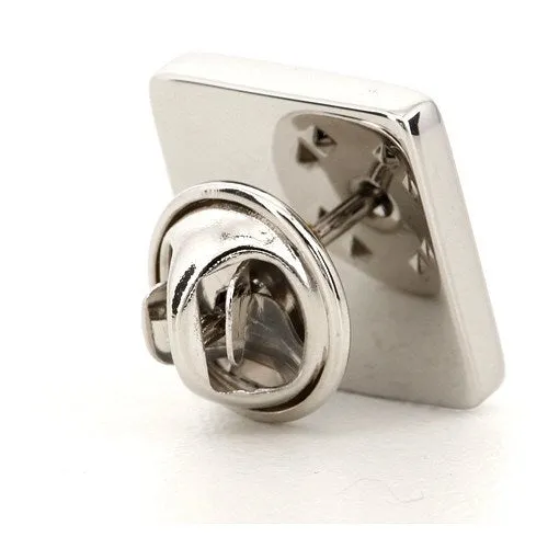 Silver Engraved Lapel Pin