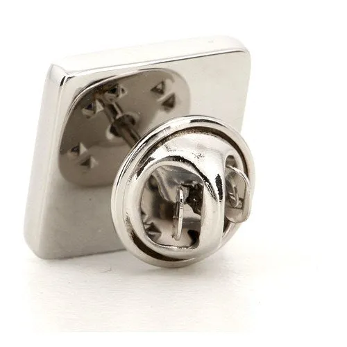 Silver Engraved Lapel Pin