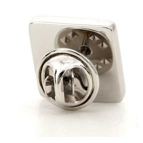 Silver Engraved Lapel Pin