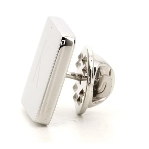Silver Engraved Lapel Pin