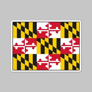 State of Colorado w/ Maryland Flag / Sticker