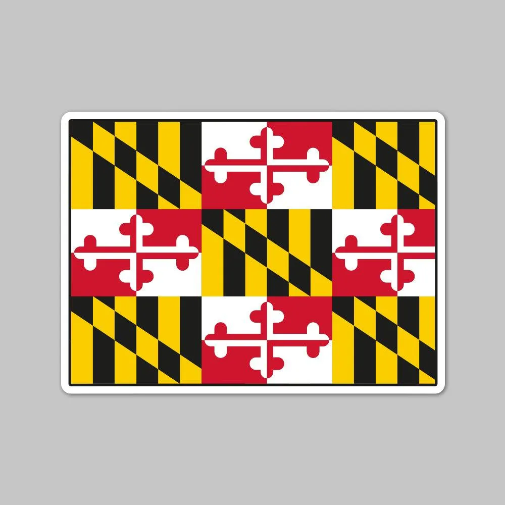 State of Colorado w/ Maryland Flag / Sticker