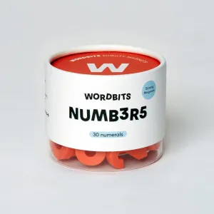 Strong Number Magnets Cherry