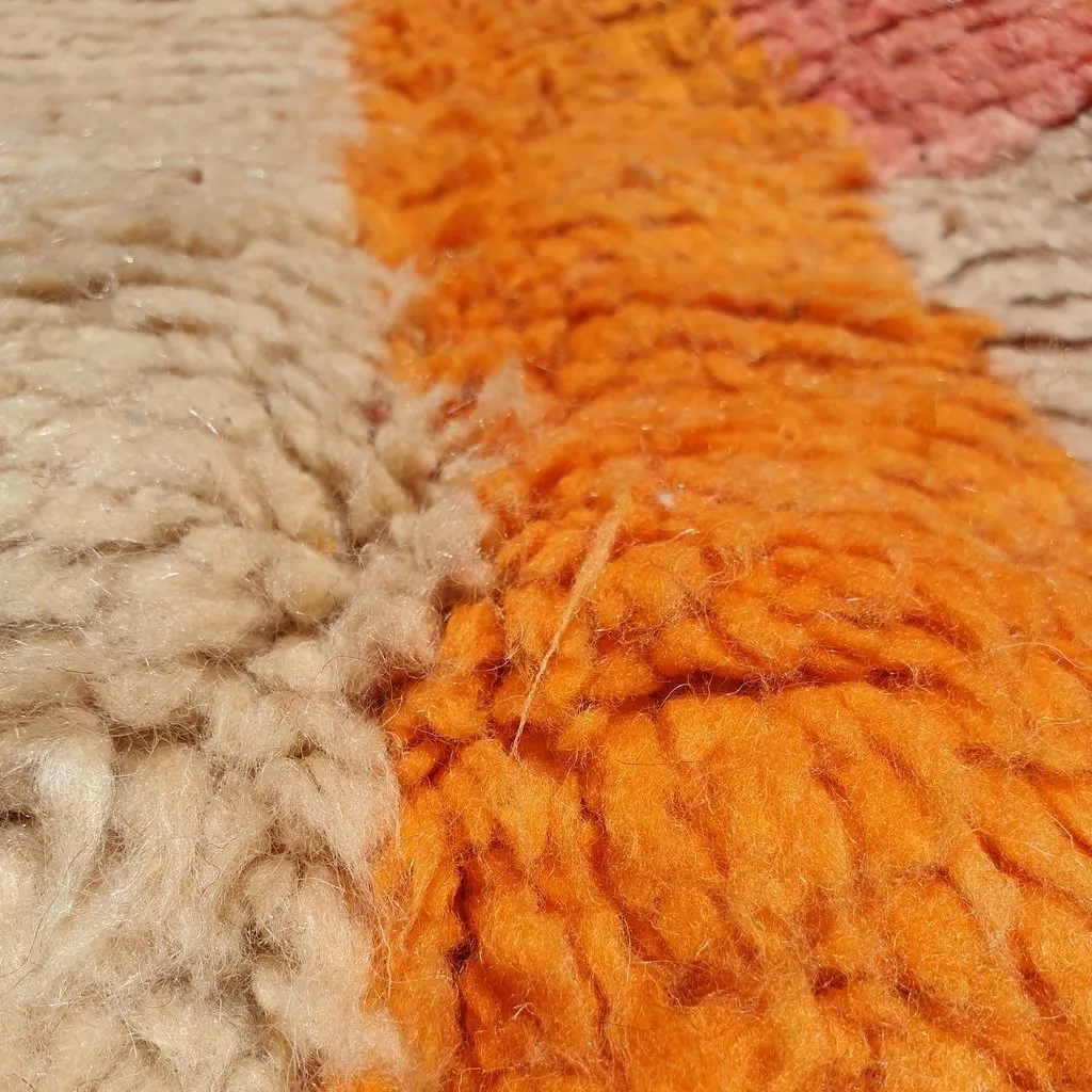 TAKLI | 6'3x4'7 Ft | 190x140 cm | Moroccan Colorful Rug | 100% wool handmade