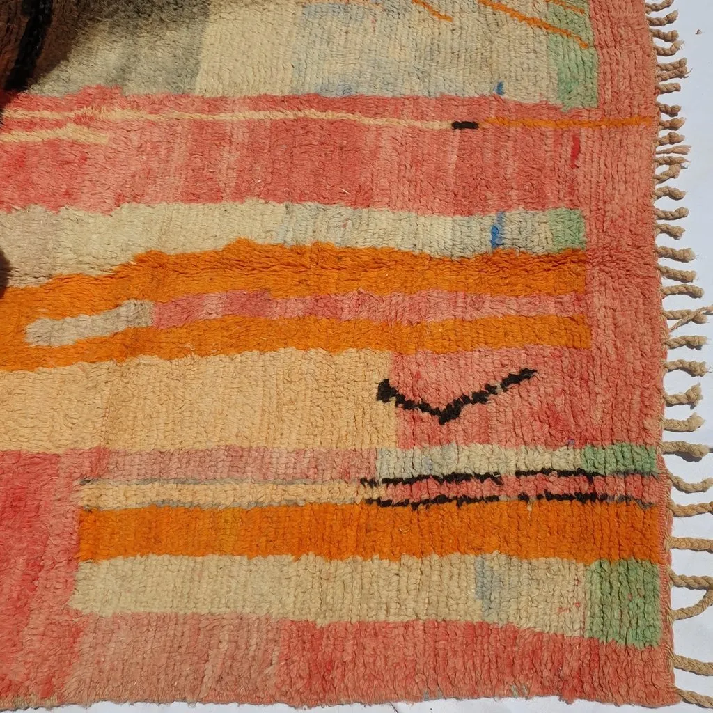 TAKLI | 6'3x4'7 Ft | 190x140 cm | Moroccan Colorful Rug | 100% wool handmade