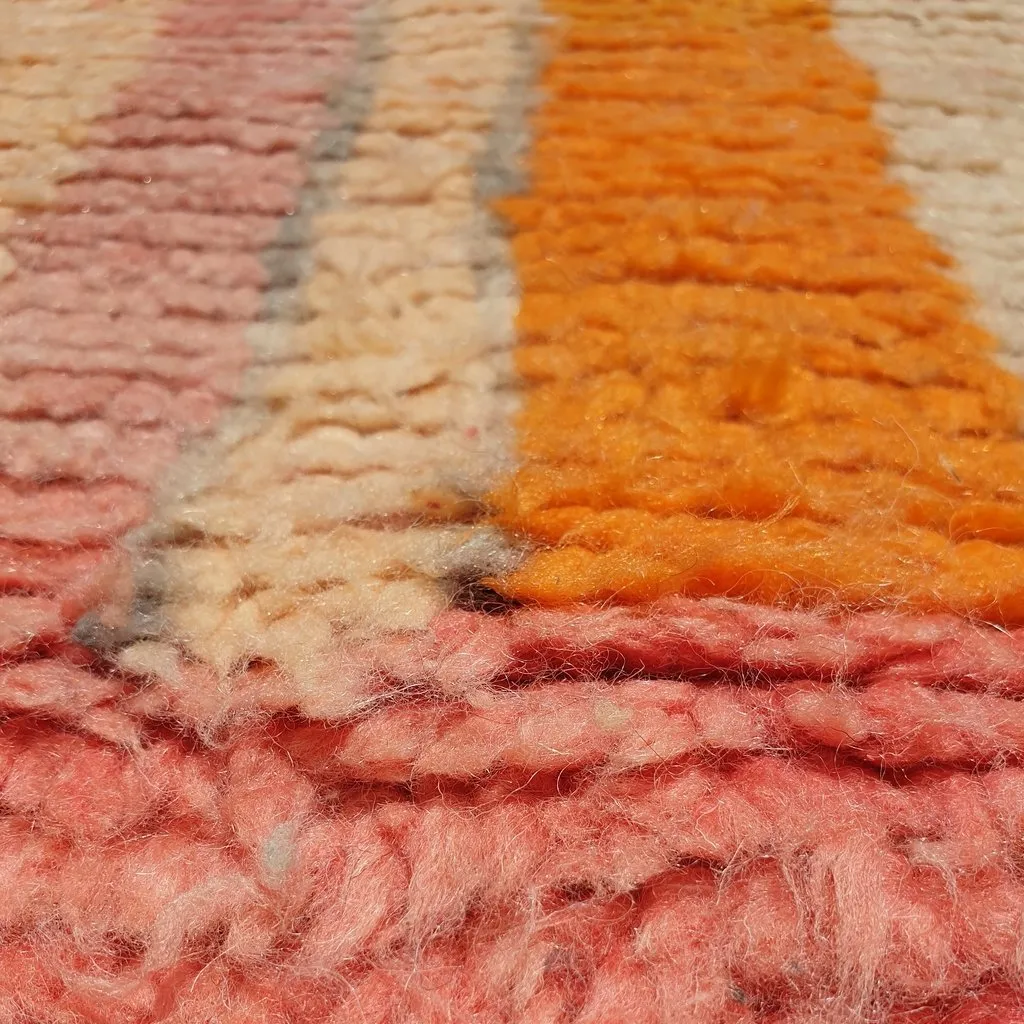 TAKLI | 6'3x4'7 Ft | 190x140 cm | Moroccan Colorful Rug | 100% wool handmade