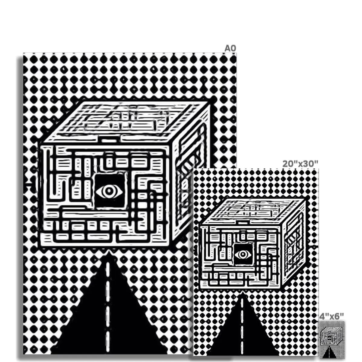 The Cube Rolled Eco Canvas