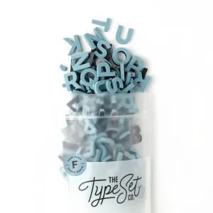 The Type Set Co. - Soft Magnetic Letters 1" Sans Serif - Faded Denim