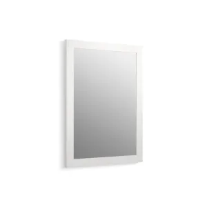 Tresham Linen White Framed Mirror (23.5" x 32" x 1")