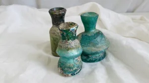 Trio of Ancient Roman Bottles. 0196