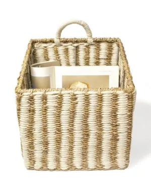 Ula Square Basket- Stripe