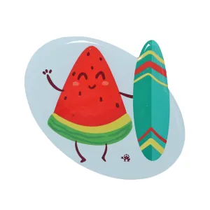WATERMELON SLICE FRIDGE MAGNET