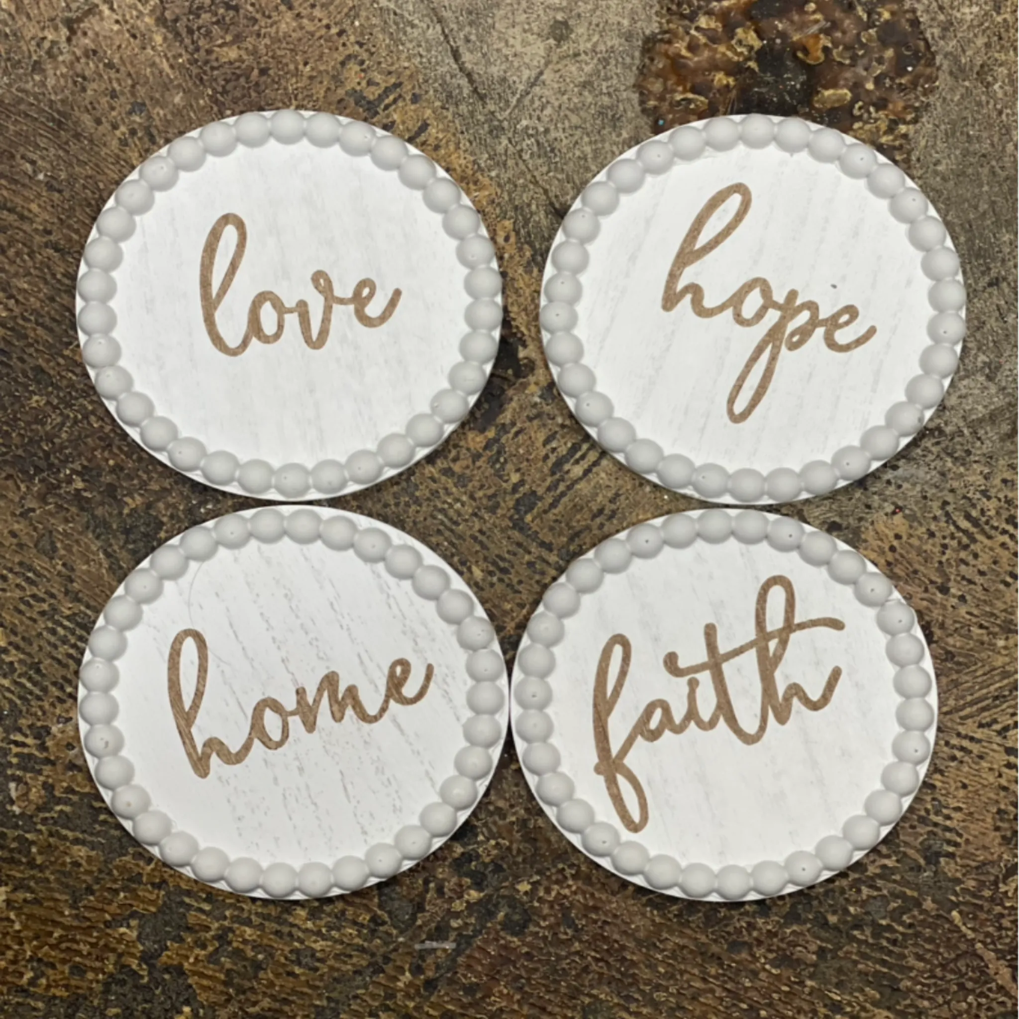 White Coasters