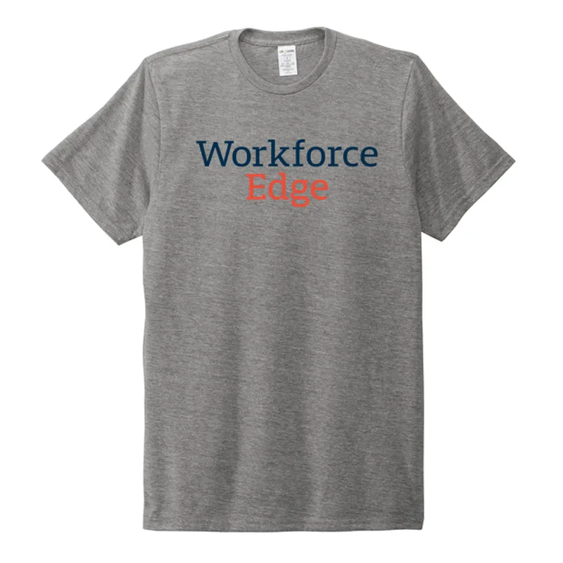 WORKFORCE EDGE -Allmade Unisex Tri-Blend Tee-Aluminum Grey